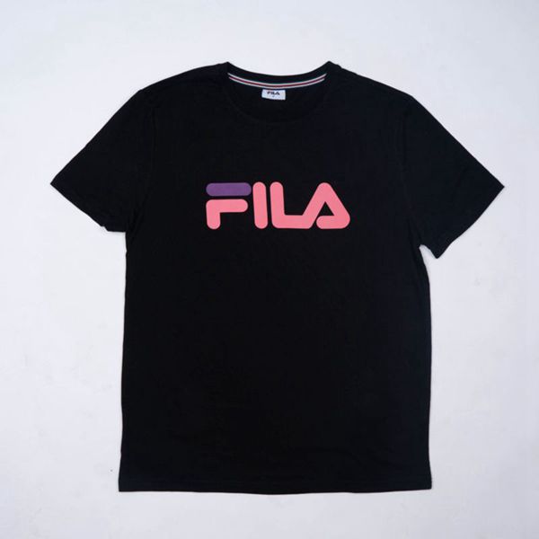 Fila Hannah Oversized Women's T-Shirts - Black,NZ 659-49803